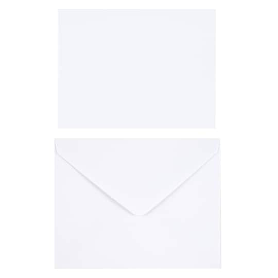 50 Sets of White Flat Cards & Envelopes by Recollections